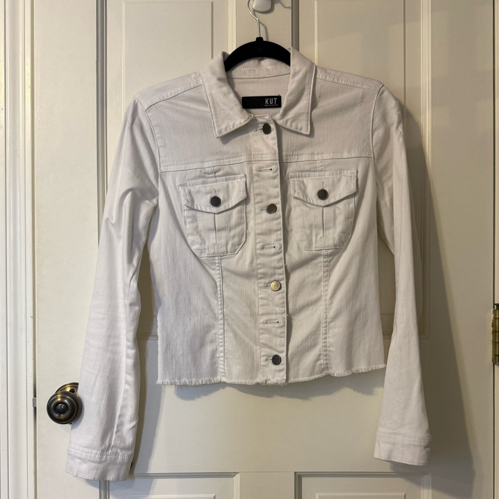 Kut from the Kloth Ivory Jean Jacket